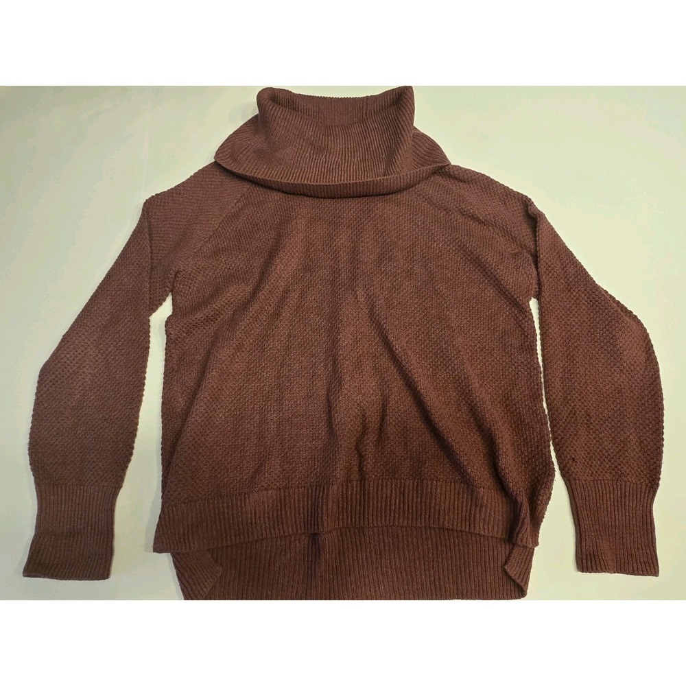 Max Studio Long Sleeve Knit Red turtle neck sweater Size Large